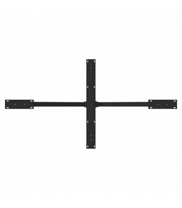 vidaXL Dining Table Leg Spider Shape Black 150x78x(72-73) cm Steel — Size: 150 x 78 x (72-73) cm