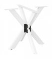 vidaXL Dining Table Leg Spider Shape White 85x85x(72-73) cm Steel — Size: 85 x 85 x (72-73) cm