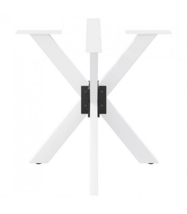 vidaXL Dining Table Leg Spider Shape White 85x85x(72-73) cm Steel — Size: 85 x 85 x (72-73) cm