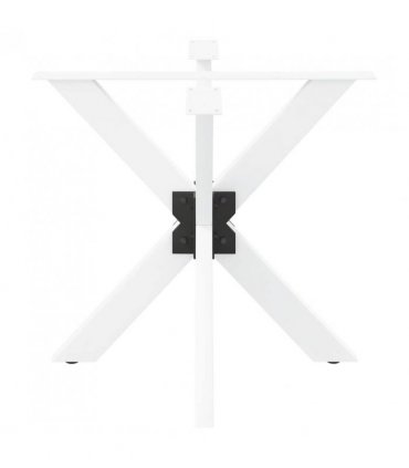 vidaXL Dining Table Leg Spider Shape White 85x85x(72-73) cm Steel — Size: 85 x 85 x (72-73) cm