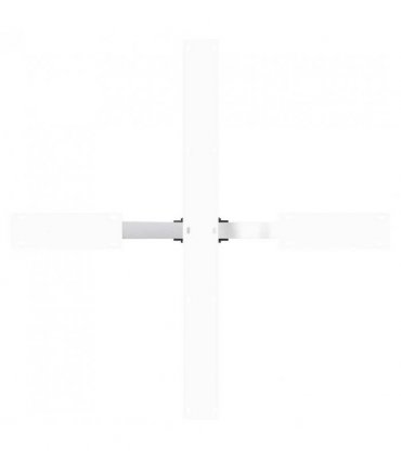 vidaXL Dining Table Leg Spider Shape White 85x85x(72-73) cm Steel — Size: 85 x 85 x (72-73) cm