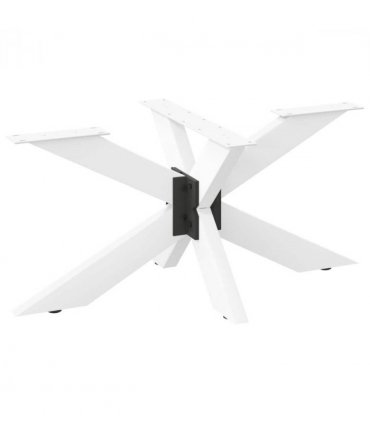 vidaXL Coffee Table Leg Spider Shape White 98x58x(42-43) cm Steel — Size: 98 x 58 x (42-43) cm