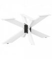 vidaXL Coffee Table Leg Spider Shape White 98x58x(42-43) cm Steel — Size: 98 x 58 x (42-43) cm
