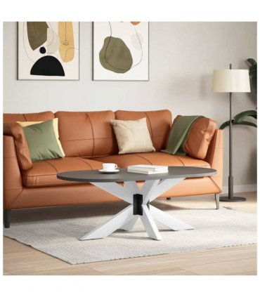 vidaXL Coffee Table Leg Spider Shape White 98x58x(42-43) cm Steel — Size: 98 x 58 x (42-43) cm