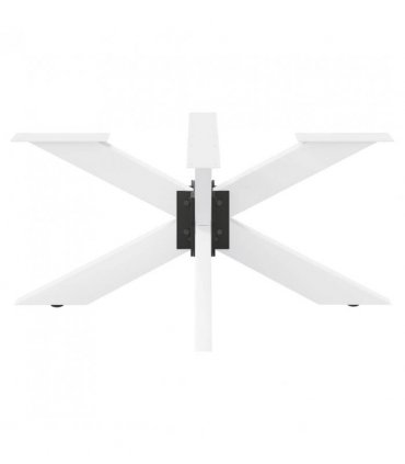 vidaXL Coffee Table Leg Spider Shape White 98x58x(42-43) cm Steel — Size: 98 x 58 x (42-43) cm
