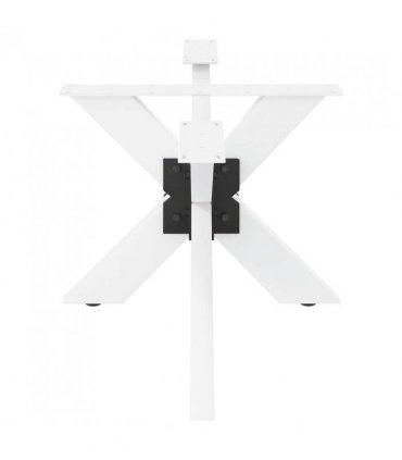 vidaXL Coffee Table Leg Spider Shape White 98x58x(42-43) cm Steel — Size: 98 x 58 x (42-43) cm