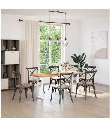vidaXL Console Table Legs U-Shaped 2 pcs White 38x(72-73) cm Steel — Size: 38 x (72-73) cm — V0671986305