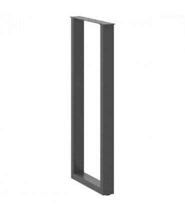 vidaXL Bar Table Legs U-Shaped 2 pcs Anthracite 40x(110-111) cm Steel — Size: 40 x (110-111) cm