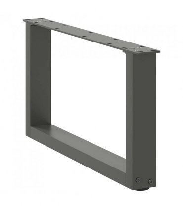 vidaXL Coffee Table Legs U-Shaped 2 pcs Anthracite 70x(30-31) cm Steel — Size: 70 x (30-31) cm — V0671986324