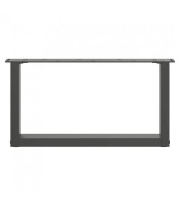 vidaXL Coffee Table Legs U-Shaped 2 pcs Anthracite 70x(30-31) cm Steel — Size: 70 x (30-31) cm — V0671986324