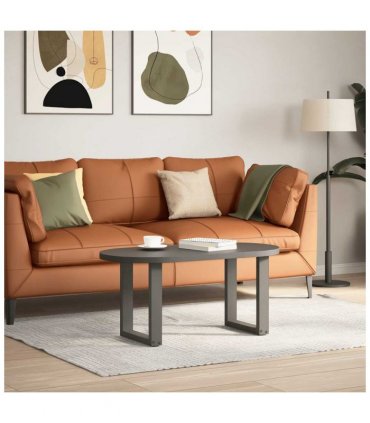 vidaXL Coffee Table Legs U-Shaped 2 pcs Anthracite 38x(42-43) cm Steel — Size: 38 x (42-43) cm