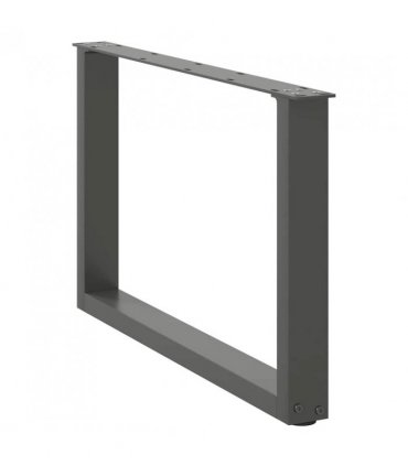 vidaXL Coffee Table Legs U-Shaped 2 pcs Anthracite 60x(42-43) cm Steel — Size: 60 x (42-43) cm