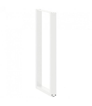 vidaXL Bar Table Legs U-Shaped 2 pcs White 50x(110-111) cm Steel — Size: 50 x (110-111) cm