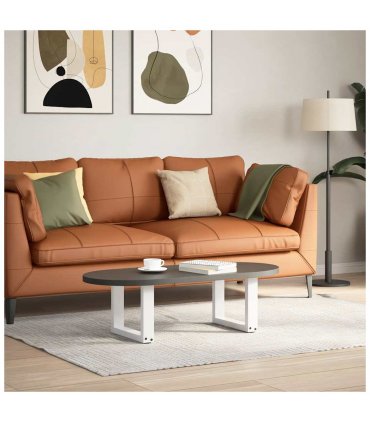 vidaXL Coffee Table Legs U-Shaped 2 pcs White 30x(30-31) cm Steel — Size: 30 x (30-31) cm — V0671986345