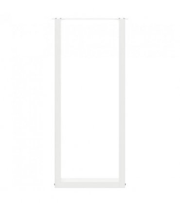 vidaXL Bar Table Legs U-Shaped 2 pcs White 40x(110-111) cm Steel — Size: 40 x (110-111) cm