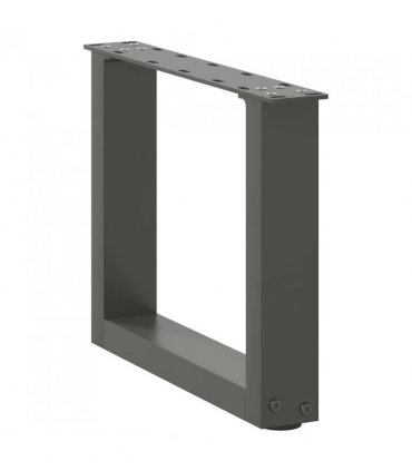 vidaXL Coffee Table Legs U-Shaped 2 pcs Anthracite 30x(30-31) cm Steel — Size: 30 x (30-31) cm — V0671986358
