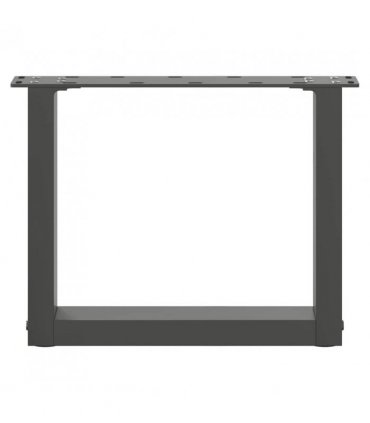 vidaXL Coffee Table Legs U-Shaped 2 pcs Anthracite 30x(30-31) cm Steel — Size: 30 x (30-31) cm — V0671986358