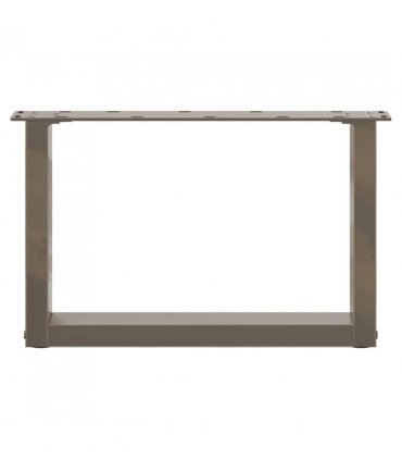vidaXL Coffee Table Legs U-Shaped 2 pcs Natural Steel 50x(30-31) cm Steel — Size: 50 x (30-31) cm