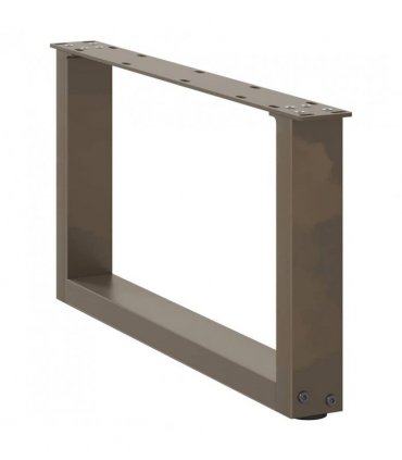 vidaXL Coffee Table Legs U-Shaped 2 pcs Natural Steel 70x(30-31) cm Steel — Size: 70 x (30-31) cm