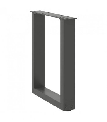 vidaXL Coffee Table Legs U-Shaped 2 pcs Anthracite 28x(42-43) cm Steel — Size: 28 x (42-43) cm — V0671986368