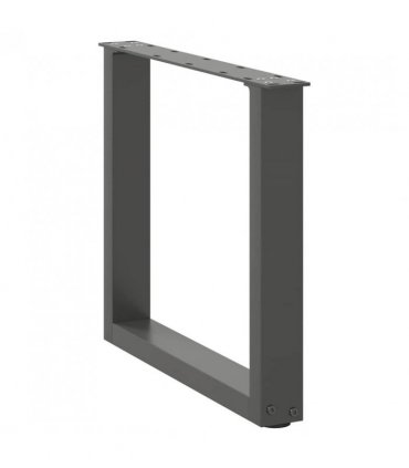 vidaXL Coffee Table Legs U-Shaped 2 pcs Anthracite 50x(42-43) cm Steel — Size: 50 x (42-43) cm