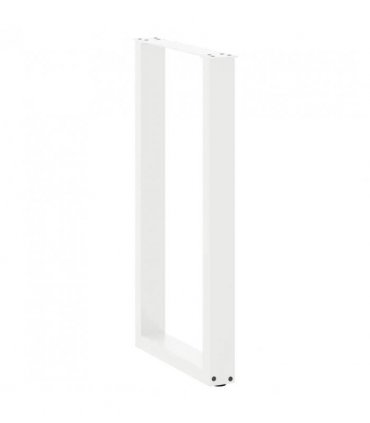 vidaXL Bar Table Legs U-Shaped 2 pcs White 40x(90-91) cm Steel — Size: 40 x (90-91) cm