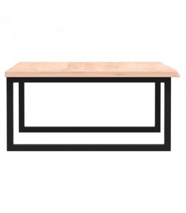vidaXL Basin Shelf Wall Mounted Steel and Solid Wood Oak — Colour: brown and black, Size: 80 x 60 x 2 cm, Model: rectangular