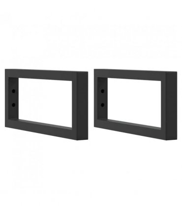 vidaXL Basin Shelf Wall Mounted Steel and Solid Wood Oak — Colour: brown and black, Size: 60 x 40 x 2 cm, Model: rectangular