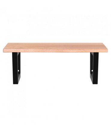 vidaXL Basin Shelf Wall Mounted Steel and Solid Wood Oak — Colour: light brown and black, Size: 60 x 50 x 2 cm, Model: trapezium