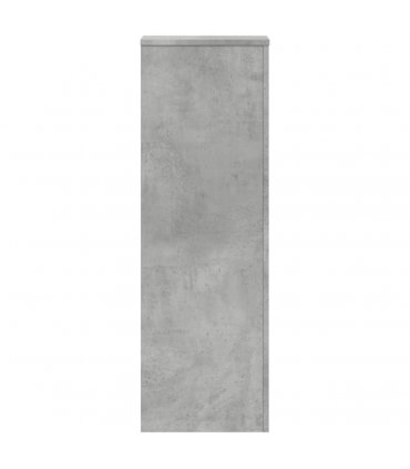 vidaXL Plant Stands 2 pcs Concrete Grey 33x33x100 cm Engineered Wood — Size: 33 x 33 x 100 cm