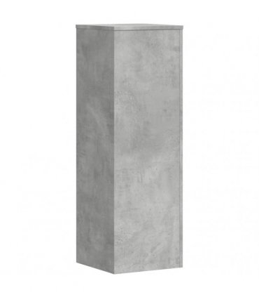 vidaXL Plant Stands 2 pcs Concrete Grey 33x33x100 cm Engineered Wood — Size: 33 x 33 x 100 cm