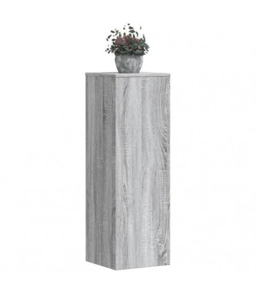 vidaXL Plant Stands 2 pcs Grey Sonoma 33x33x100 cm Engineered Wood — Size: 33 x 33 x 100 cm
