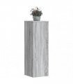 vidaXL Plant Stands 2 pcs Grey Sonoma 33x33x100 cm Engineered Wood — Size: 33 x 33 x 100 cm