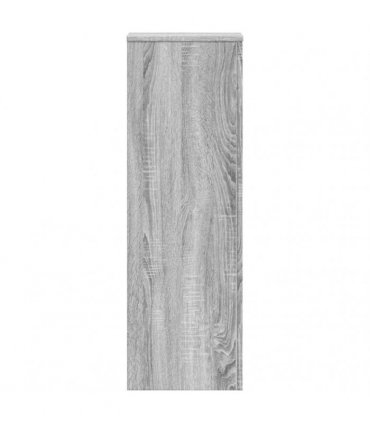 vidaXL Plant Stands 2 pcs Grey Sonoma 33x33x100 cm Engineered Wood — Size: 33 x 33 x 100 cm