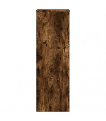 vidaXL Plant Stands 2 pcs Smoked Oak 33x33x100 cm Engineered Wood — Size: 33 x 33 x 100 cm
