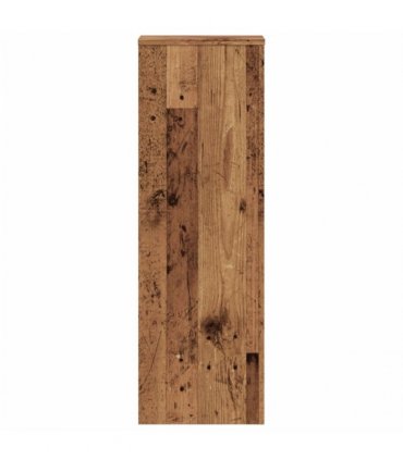 vidaXL Plant Stands 2 pcs Old Wood 33x33x100 cm Engineered Wood — Size: 33 x 33 x 100 cm