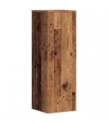 vidaXL Plant Stands 2 pcs Old Wood 33x33x100 cm Engineered Wood — Size: 33 x 33 x 100 cm