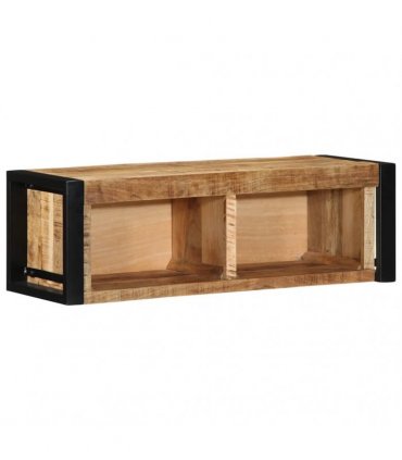 vidaXL TV Cabinet 80x30x25 cm Solid Rough Wood Mango
