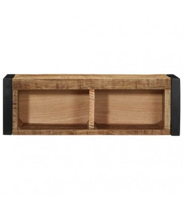 vidaXL TV Cabinet 80x30x25 cm Solid Rough Wood Mango