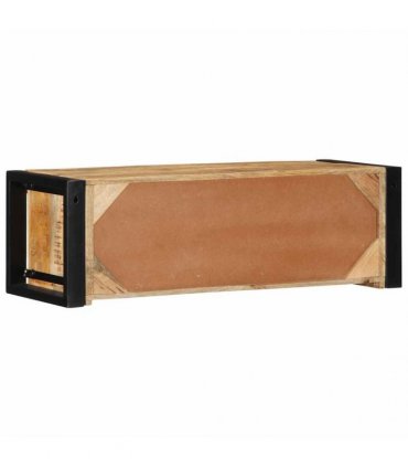 vidaXL TV Cabinet 80x30x25 cm Solid Rough Wood Mango