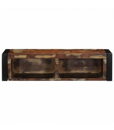 vidaXL TV Cabinet Multicolour 80x30x25 cm Solid Wood Reclaimed