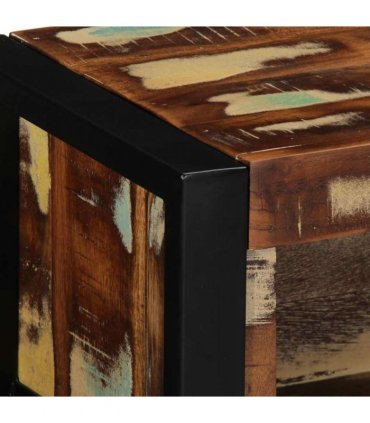 vidaXL TV Cabinet Multicolour 80x30x25 cm Solid Wood Reclaimed