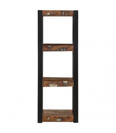 vidaXL Wall Shelf Multicolour 35x35x100 cm Solid Wood Reclaimed