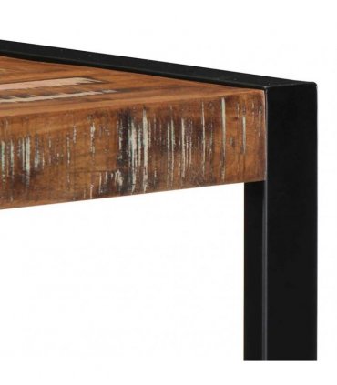 vidaXL Wall Shelf Multicolour 35x35x100 cm Solid Wood Reclaimed