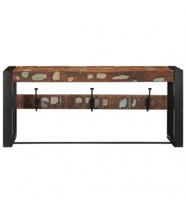 vidaXL Coat Rack Multicolour 80x35x35 cm Solid Wood Reclaimed