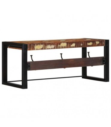 vidaXL Coat Rack Multicolour 80x35x35 cm Solid Wood Reclaimed