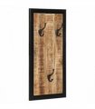 vidaXL Coat Rack 40x2x80 cm Solid Rough Wood Mango — Colour: Natural wood