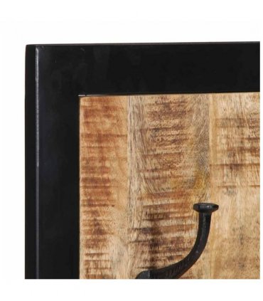 vidaXL Coat Rack 40x2x80 cm Solid Rough Wood Mango — Colour: Natural wood