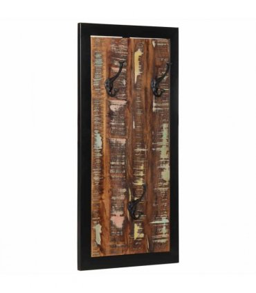 vidaXL Coat Rack Multicolour 40x2x80 cm Solid Wood Reclaimed