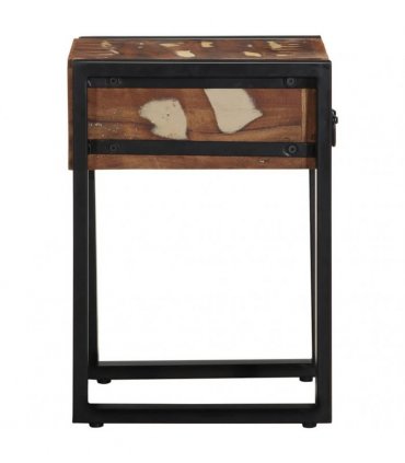 vidaXL Side Table Multicolour 35x35x50 cm Solid Wood Reclaimed — Size: 35 x 35 x 50 cm